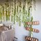 Artificial Wisteria Hanging Flowers Fake Wisteria Flower Garland Silk Vines (White)